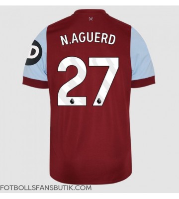 West Ham United Nayef Aguerd #27 Replika Hemmatröja 2023-24 Kortärmad